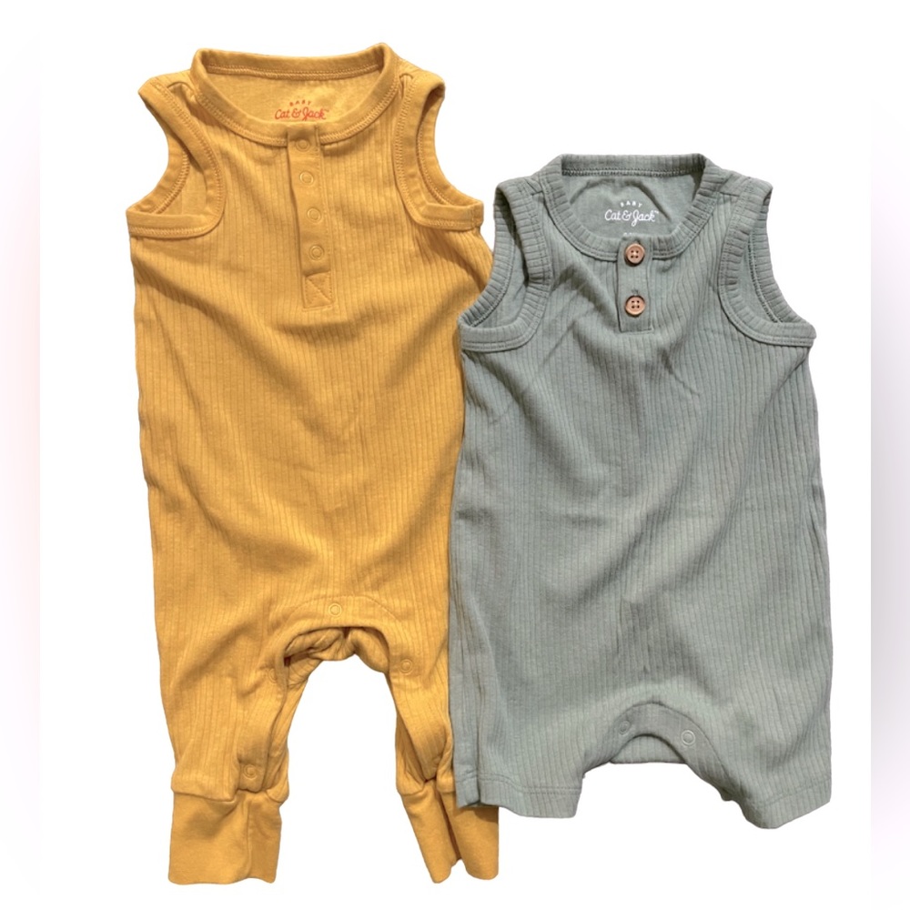 Cat & Jack short romper and cut off pant romper